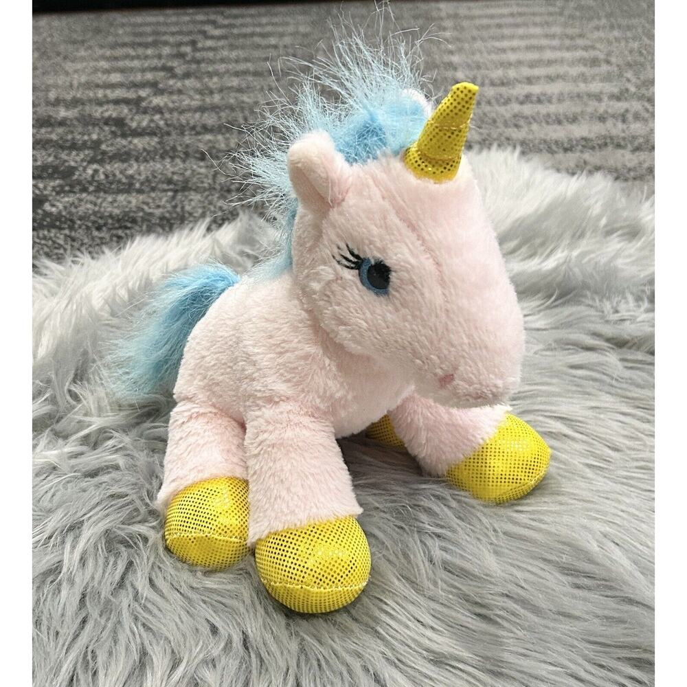 First & Main 8" Plush Unicorn #4254 Stuffed Animal‎ Toy W/Glitter Eyes